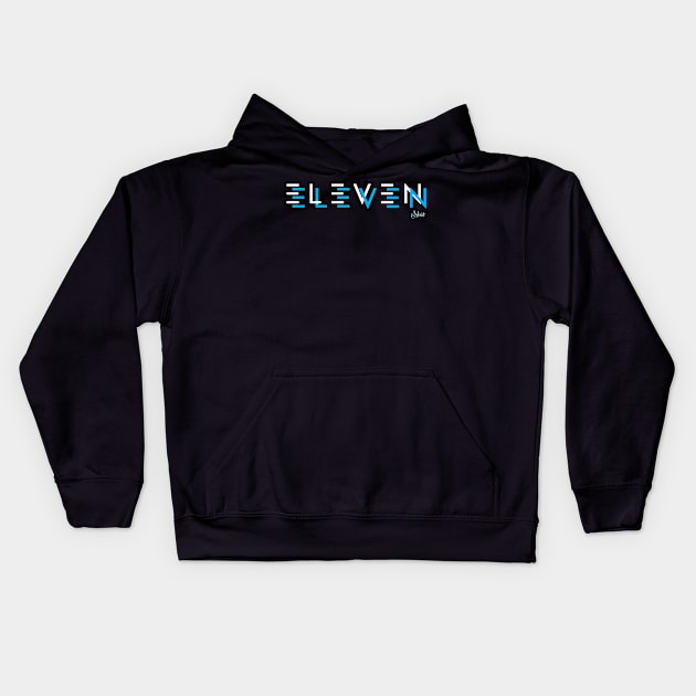 ELEVEN ELEVEN BREAK BLUE 2 Kids Hoodie by Moist T'z 